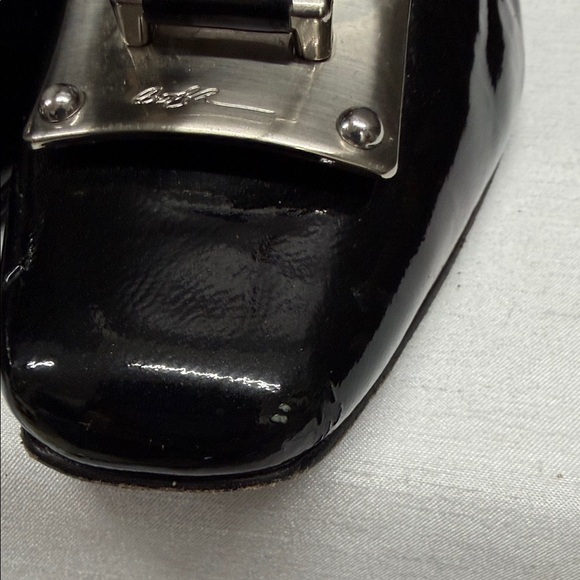 Donald J. Pliner Black Flats with Silver Accent - Picture 5 of 11